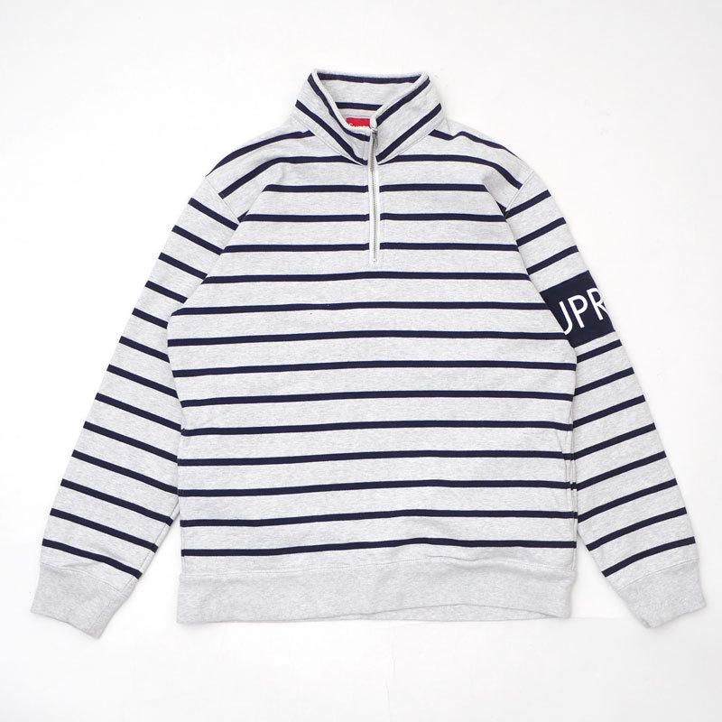 Supreme 【特別価格】 シュプリーム 16FW Striped Half Zip Sweat 