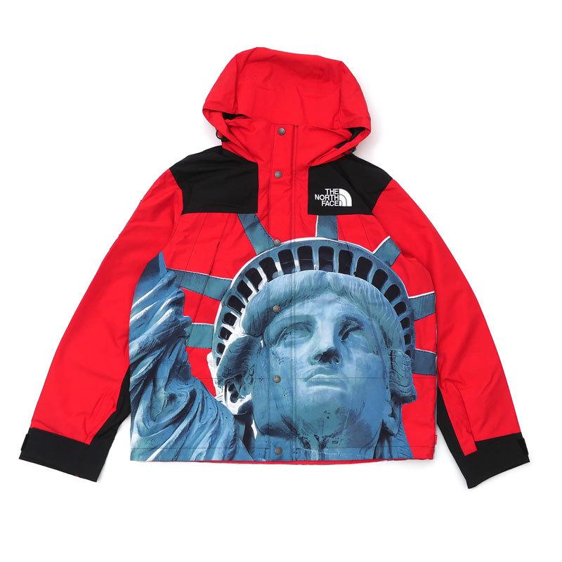 新古品/未使用 シュプリーム Supreme x THE NORTH FACE ザ・ノースフェイス 19FW Statue of Liberty Mountain Jacket RED メンズ Mサイズ 130003334043 (OUTER)｜cliffedge｜02