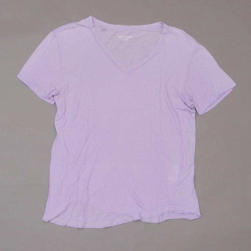 ノンネイティブ nonnative S/S V-TEE Tシャツ PURPLE パープル メンズ サイズ1 【中古】 104003128519 (半袖Tシャツ)｜cliffedge｜02