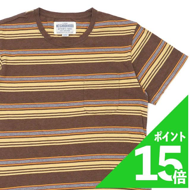 ネイバーフッド Neighborhood 17ss M Border C Crew Ss ボーダー Tシャツ Brown ブラウン メンズ Lサイズ 中古 17ss 半袖tシャツ クリフエッジ 通販 Yahoo ショッピング