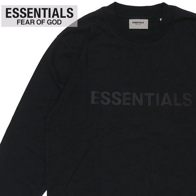 新品 エッセンシャルズ ESSENTIALS LOGO L/S TEE 長袖Tシャツ BLACK ブラック 黒 フィアオブゴッド FEAR OF GOD FOG 202001157041 TOPS｜cliffedge