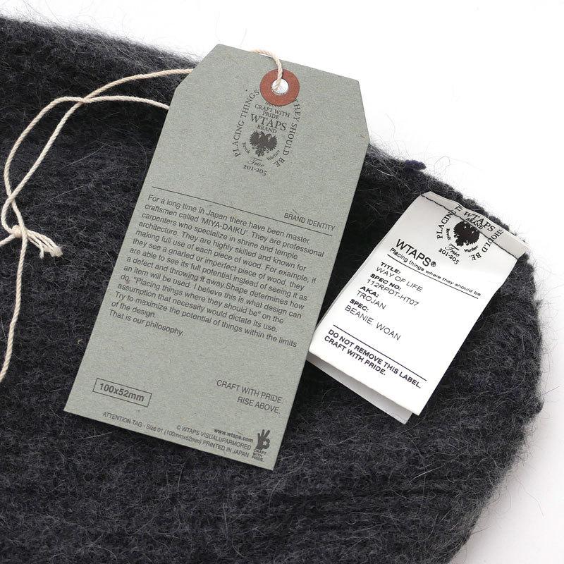 WTAPS ビーニー Gray W)taps - wtaps beanieビーニー グレー ニット帽の通販 by