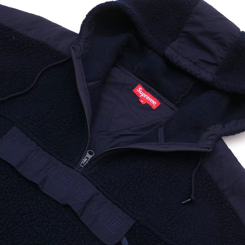 Supreme シュプリーム 17FW Polartec Hooded Half Zip Pullover ハーフ  
