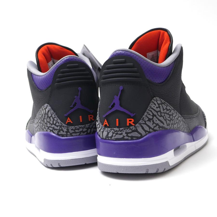 新古品/未使用 ナイキ NIKE AIR JORDAN 3 RETRO エアジョーダン3 BLACK/COURT PURPLE-CEMENT GREY CT8532-050 メンズ 28.0cm 191015956301 (フットウェア)｜cliffedge｜04