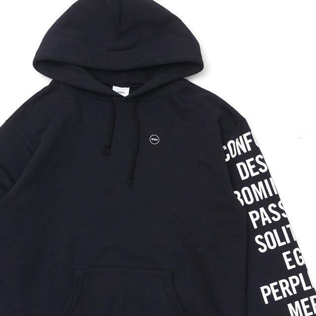 WTAPS ダブルタップス 18AW INGREDIENTS スウェットパーカー BLACK  