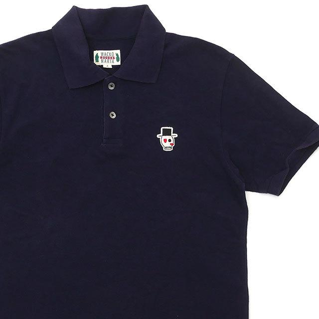 WACKO MARIA ワコマリア S/S POLO SHIRT ポロシャツ NAVY ネイビー 
