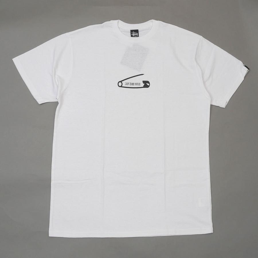新古品/未使用 ステューシー STUSSY x ジャムホームメイド JAM HOME MADE Safetypin Tee Tシャツ WHITE ホワイト メンズ XLサイズ 104003484060 (半袖Tシャツ)｜cliffedge｜02