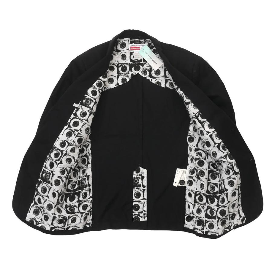 シュプリーム SUPREME x COMME des GARCONS SHIRT 17SS Suit Jacket BLACK  Sサイズ 【中古】  130003492031 (OUTER)｜cliffedge｜04