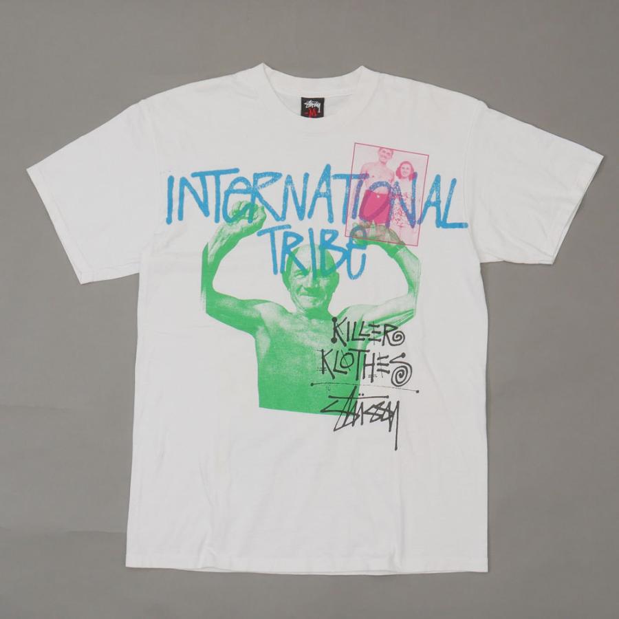 STUSSY ステューシー INTERNATIONAL TRIBE TEE Tシャツ WHITE M