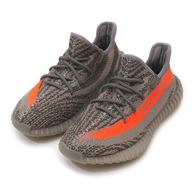 アディダス adidas YEEZY BOOST 350 V2 イージーブースト BB1826 STEGRY/BELUGA/SOLRED 27.0cm 【中古】 191015795289 (フットウェア)｜cliffedge