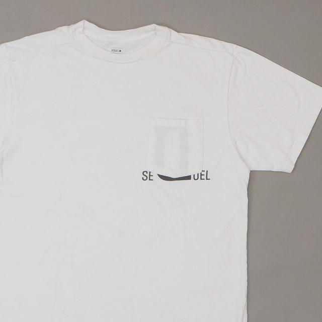 シークエル SEQUEL POCKET TEE ポケット Tシャツ WHITE Mサイズ 【中古 