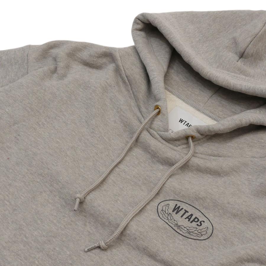 ダブルタップス WTAPS 21AW ACADEMY HOODED フーディー スウェット パーカー 212ATDT-CSM29 GRAY  Mサイズ 【中古】 2021AW 111001549042 (SWT/HOODY)｜cliffedge｜04