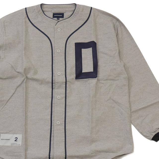 DESCENDANT 新古品/未使用 ディセンダント 22SS BLEEK BASEBALL SHIRT 