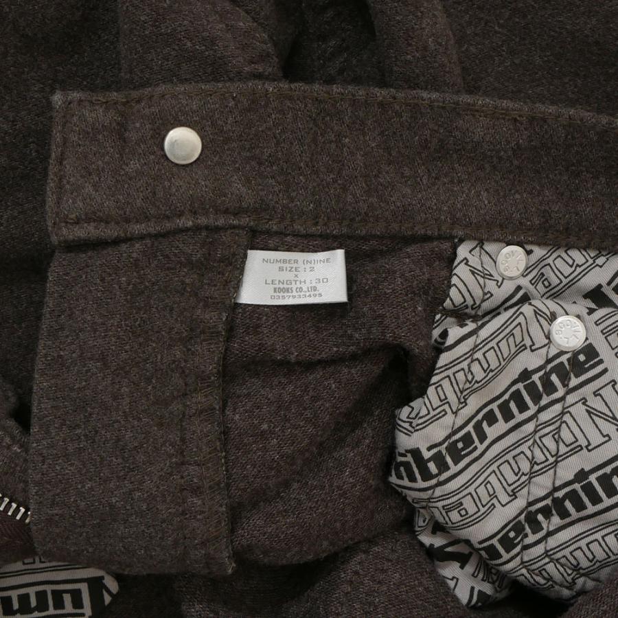 ナンバーナイン NUMBER(N)INE Wool Pants ウール パンツ CHARCOAL 