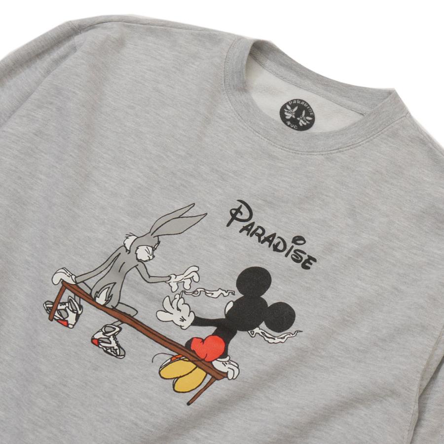 PARADIS3 パラダイス Paradis3 Get High Crew クルースウェット GRAY L  