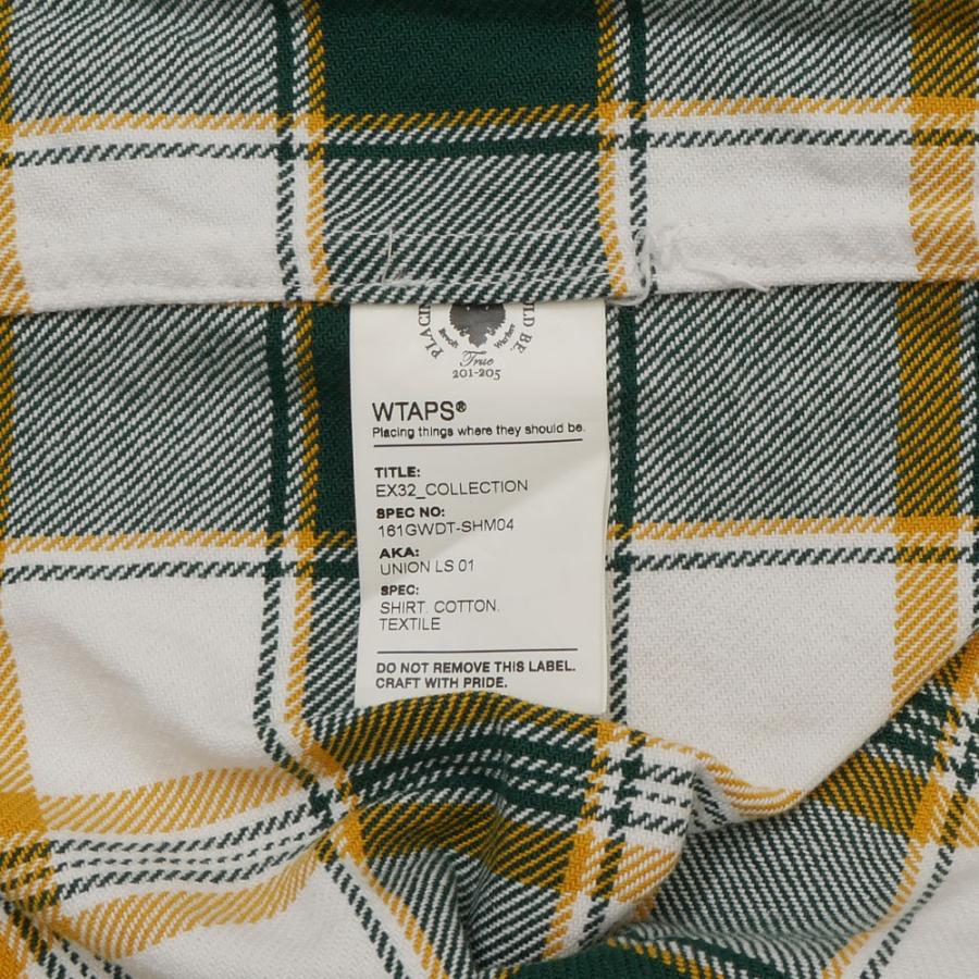 ダブルタップス WTAPS UNION LS 01 SHIRT ユニオン 長袖シャツ GREEN グリーン Lサイズ 【中古】 116003113050 (TOPS)｜cliffedge｜07