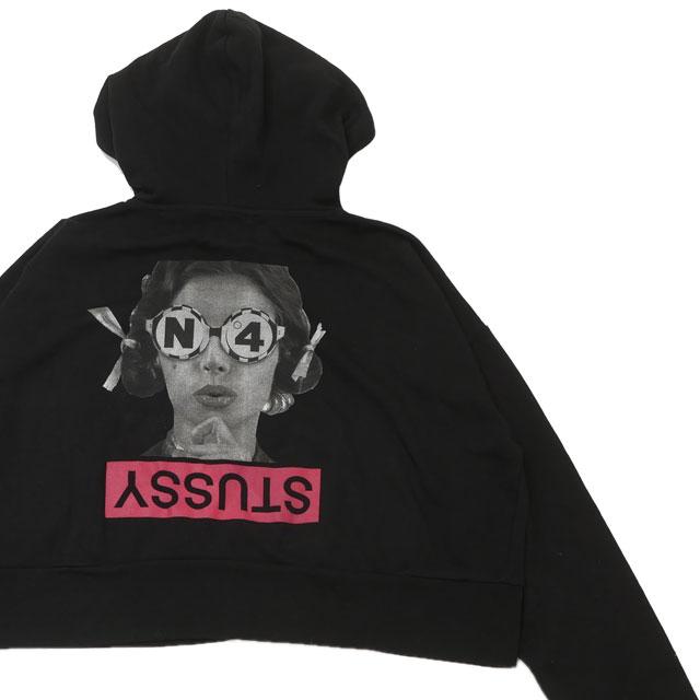STUSSY ステューシー ウーマン WOMEN SHORT ZIP HOODIE ショート丈 