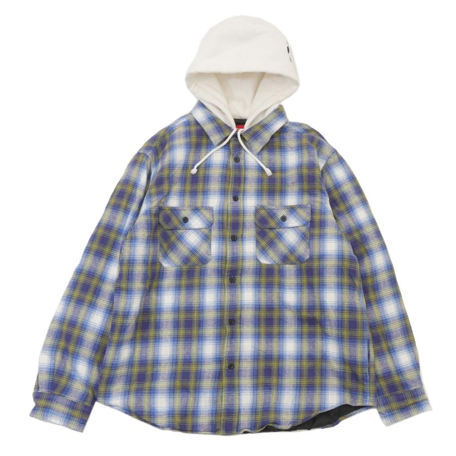 シュプリーム　ジャガードネルシャツ　フード付き Supreme（シュプリーム） SUPREME 21FW Hooded Flannel Zip Up Shirt