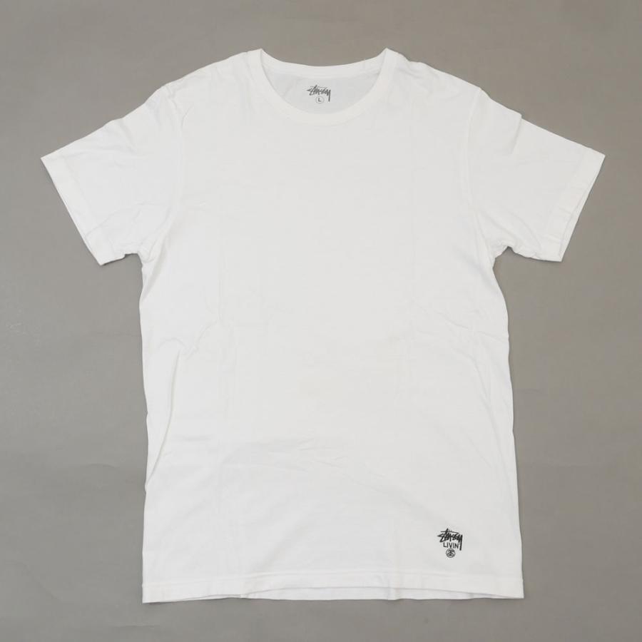 STUSSY ステューシー BLANK TEE ブランク Tシャツ 無地 WHITE L