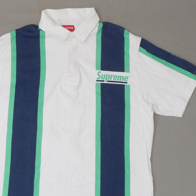 Supreme ストライプ ラガーシャツ ラグビー Supreme】Stripe Rugby Pink ストライプ ラガーシャツ - 25FW