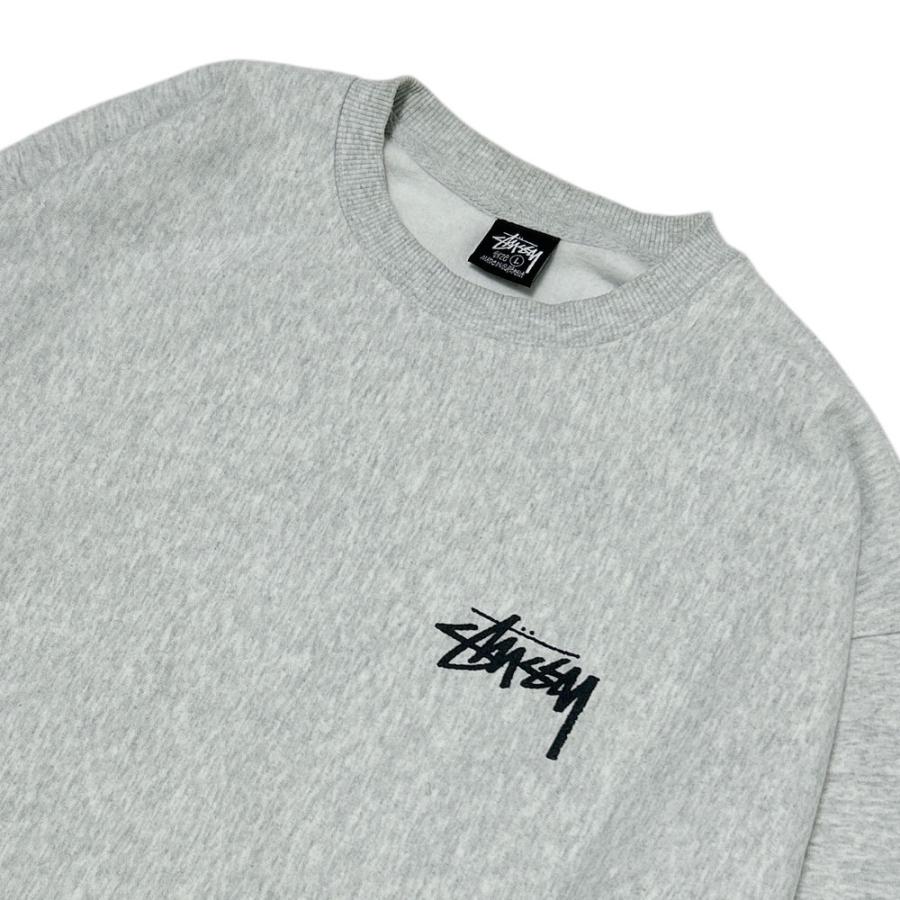 STUSSY ステューシー CLASSIC DOT CREW クルースウェット ASH STUSSY ステューシー CLASSIC DOT CREW クルースウェット ASH