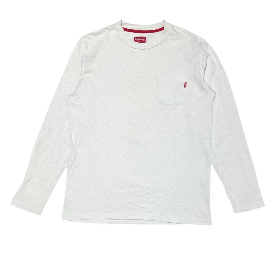 Supreme small box logoホワイト 長袖シャツ S Supreme（シュプリーム） SUPREME Small Box L/S Tee スモールボックス