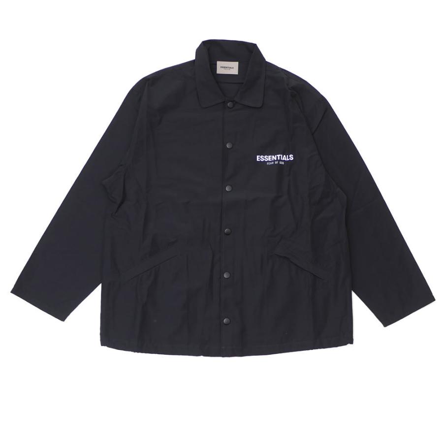 美品　ESSENTIALS コーチジャケット　ブラック　Lサイズ FOG ESSENTIALS エフオージーエッセンシャルズ コーチジャケット