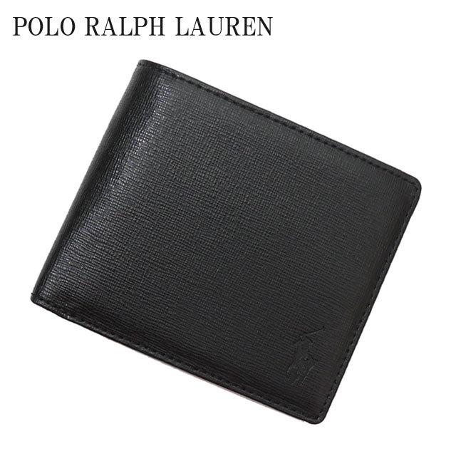 新品 ポロ ラルフローレン POLO RALPH LAUREN WALLET ウォレット 財布 札入れ 二つ折り 小銭入れ BLACK ブラック 黒 272000189011 グッズ｜cliffedge