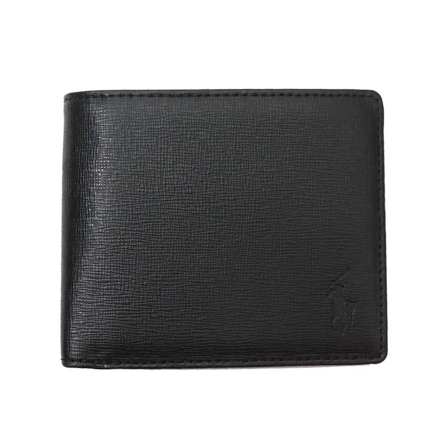 新品 ポロ ラルフローレン POLO RALPH LAUREN WALLET ウォレット 財布 札入れ 二つ折り 小銭入れ BLACK ブラック 黒 272000189011 グッズ｜cliffedge｜02