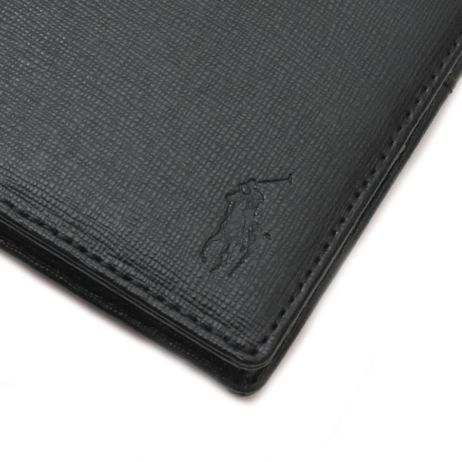 新品 ポロ ラルフローレン POLO RALPH LAUREN WALLET ウォレット 財布 札入れ 二つ折り 小銭入れ BLACK ブラック 黒 272000189011 グッズ｜cliffedge｜04