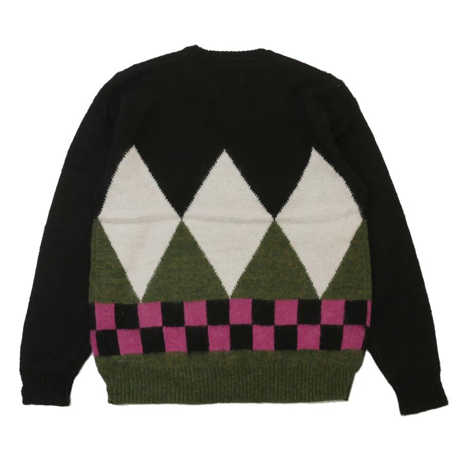 STUSSY / Diamond Check Mohair Sweater/ニット・セーター(厚手)/XL/モヘア混 STUSSY（ステューシー） 新品 STUSSY DIAMOND CHECK MOHAIR SWEATER