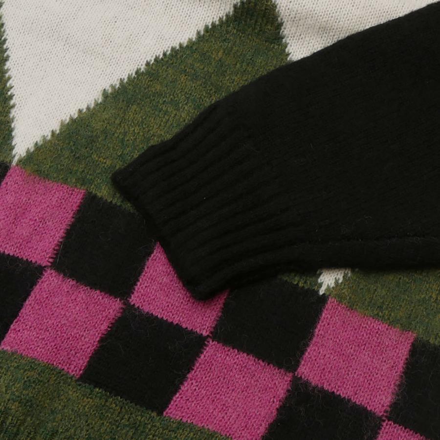 STUSSY（ステューシー） 新品 STUSSY DIAMOND CHECK MOHAIR SWEATER