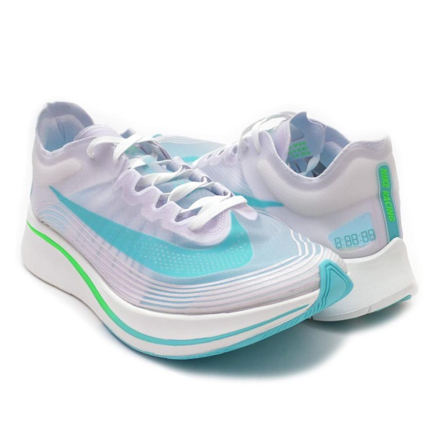 nike zoom fly white green