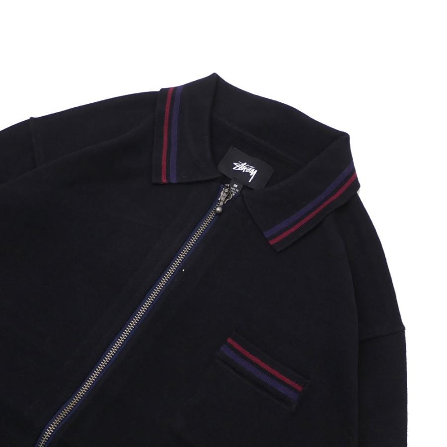 STUSSY PERRY ZIP L/S POLO KNIT ニットポロ STUSSY（ステューシー）の
