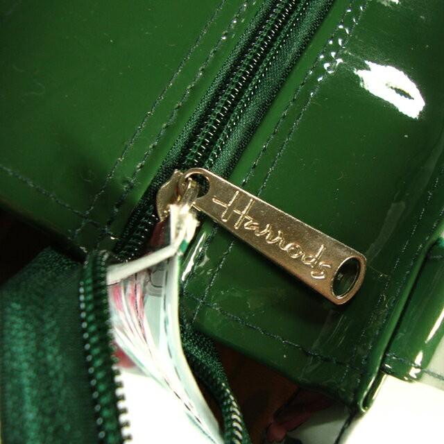Harrods 緑色 ショッピングバッグ Harrods 緑色 ショッピングバッグ