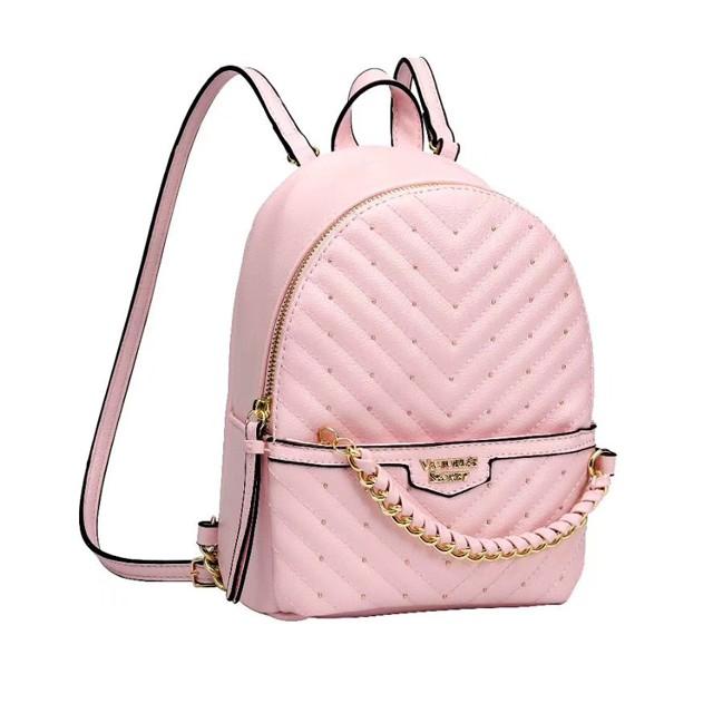 【送料無料】ヴィクトリアシークレット VICTORIA'S SECRET Studded V-Quilt Small City Backpack スタッズ Ｖキルト スモールバックパック｜climb-f｜03