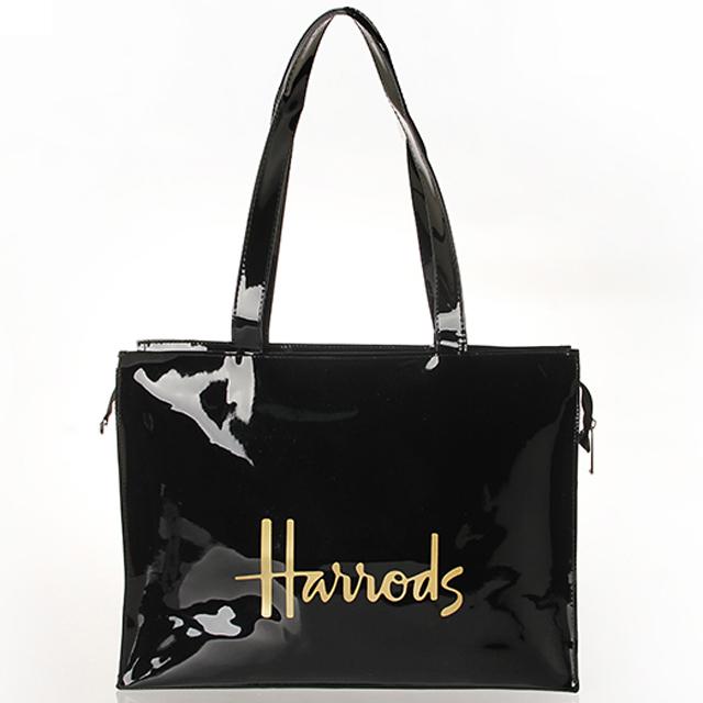 【送料無料】HARRODS ハロッズ 正規品 トートバッグ バック Lサイズ 大判 ショッピングバッグ｜climb-f｜02