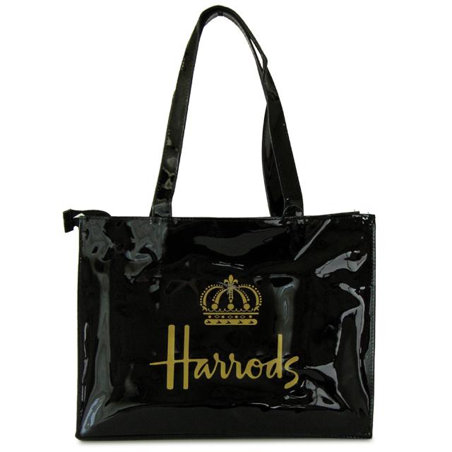 【正規品・新品】ハロッズ Harrods トートバッグ 黒 ブラック Harrods HARRODS ハロッズ 正規品 トートバッグ バック Sサイズ