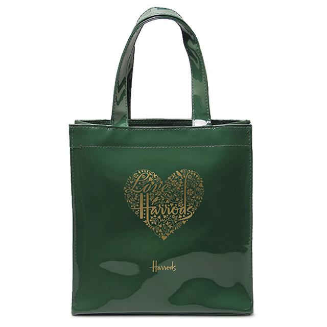 Harrods 緑色 ショッピングバッグ Harrods 【送料無料】ハロッズ HARRODS 正規品 トートバッグ