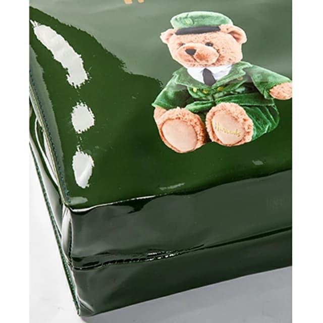 Harrods 緑色 ショッピングバッグ Harrods HARRODS ハロッズ 正規品 トートバッグ バック Mサイズ