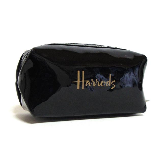 Harrods（ハロッズ） ポーチ 化粧ポーチ ブラック ワイン モスグリーン 