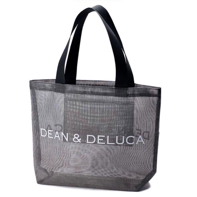 DEAN & DELUCA DELUCA メッシュトートバッグ グレー 【L