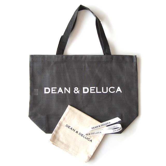 DEAN&DELUCA メッシュトート L DEAN & DELUCA メッシュトートバッグ シルバー Lサイズ ＜デッド
