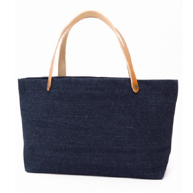 DEAN & DELUCAハワイ限定レザーハンドルスモールトート紺デニム DEAN & DELUCA HAWAII LEATHER HANDLE TOTE ハワイ限定 レザー