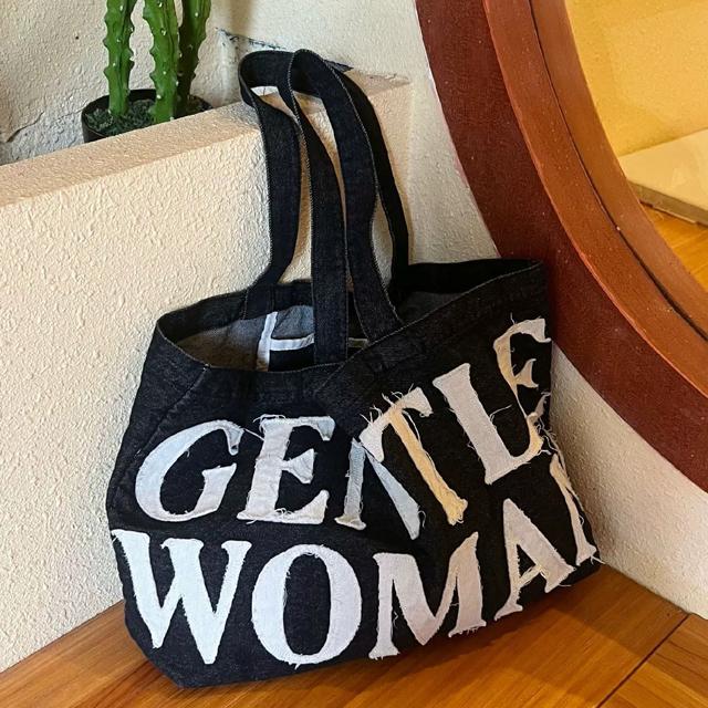 【Gentlewoman】GW SUMMER STUFF トートバッグ ブラック GW SUMMER STUFF TOTE BAG: BLACK — ₱2500