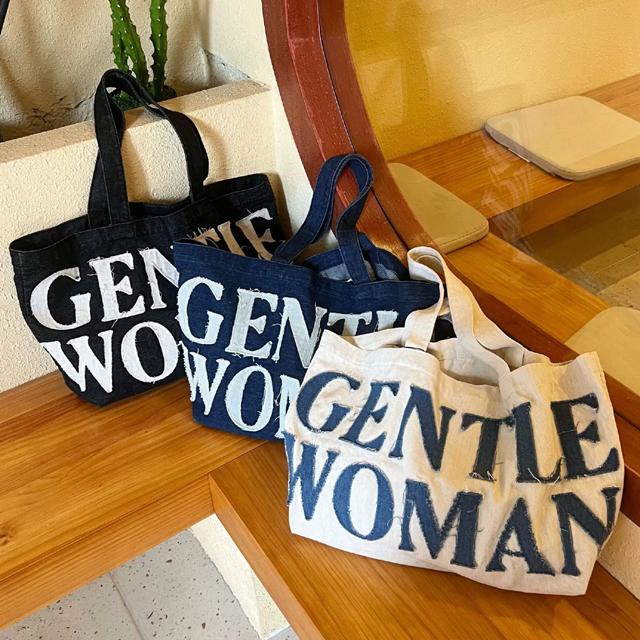 【日本未入荷】GENTLE WOMAN (ジェントルウーマン)デニムトートバッグ 3color｜climb-f｜08