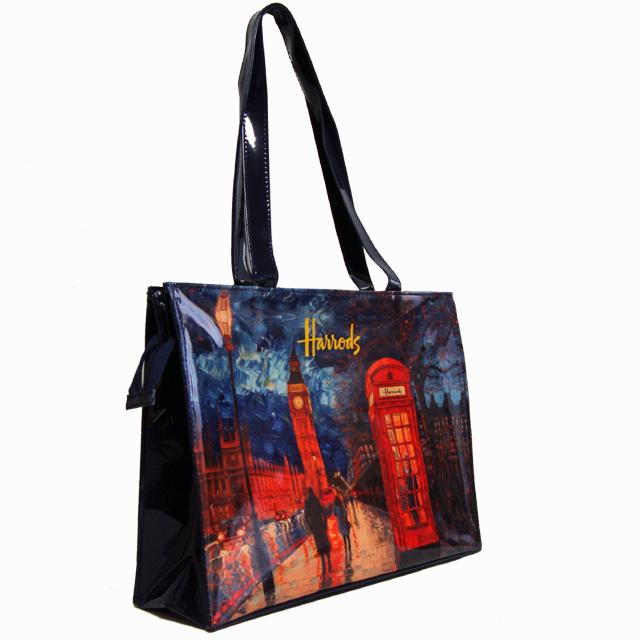 Harrods（ハロッズ） トートバッグ バック Lサイズ 大判 ショッピング