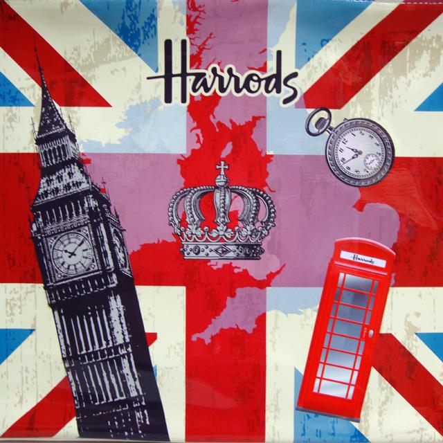 Harrods（ハロッズ） トートバッグ バック Lサイズ 大判 ショッピング