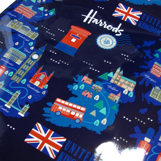 Harrods（ハロッズ） トートバッグ バック Lサイズ 大判 ショッピング