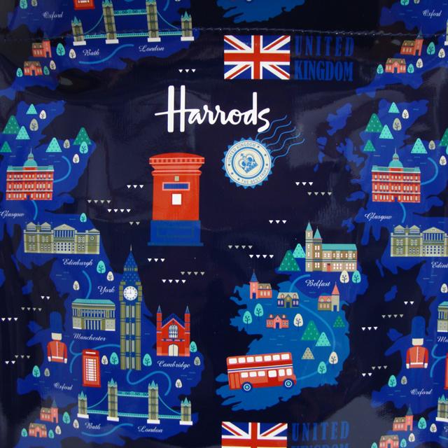 Harrods（ハロッズ） トートバッグ バック Lサイズ 大判 ショッピング